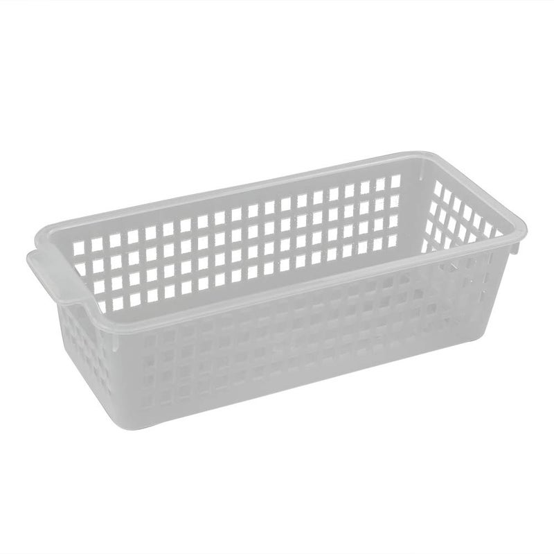 Qskely Clear Small Plastic Pencil Storage Baskets, Pack of 6 - Image 5